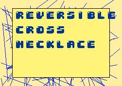 reversible cross necklace